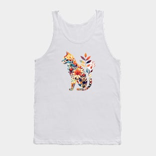 Floral Cat Geometrix Tank Top